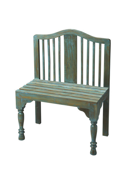 Butler Specialty Heritage Blue Solid Wood Bench