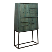 Load image into Gallery viewer, Britton solid Mango Cabinet Emerald Finish
