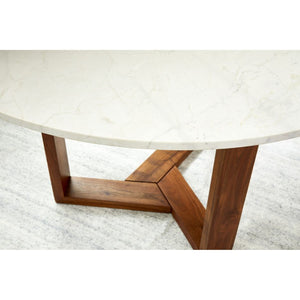 Jinxx Dining Table Brown and White