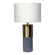 Load image into Gallery viewer, Moe&#39;s Koko Table Lamp Light Grey and Gold With White Shade