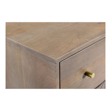 Load image into Gallery viewer, Moe&#39;s Corolla 3 Drawer Chest Solid Mango with an Iron Base